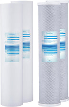 Geekpure Whole House PP Sediment and Carbon Block Replacement Filters -4.5 x 20 by Geekpure