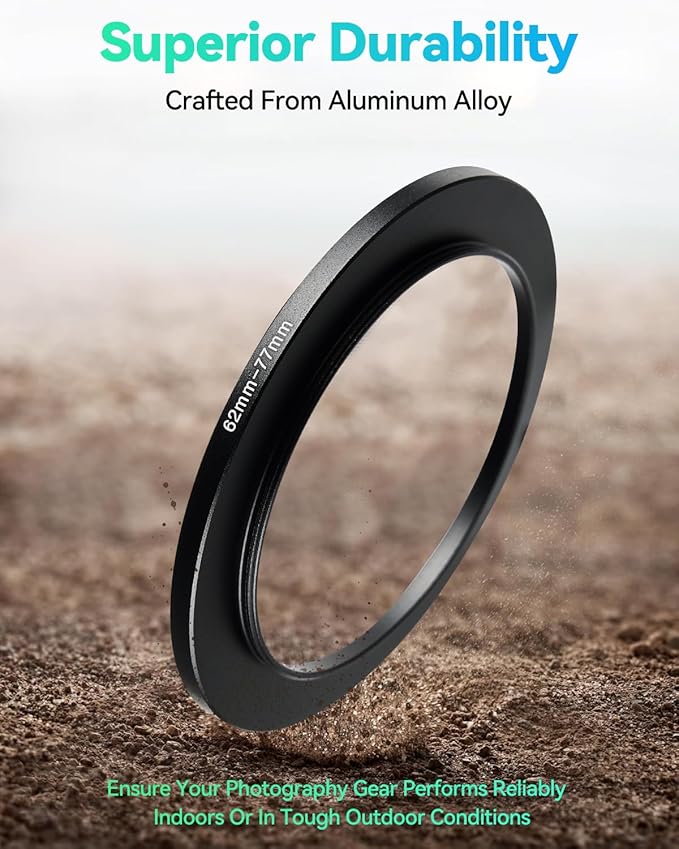67-58mm Metal Step-Up/Down Ring Adapter Compatible - Image 8