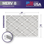 BNX TruFilter 16x24x1 Air Filter MERV 8 - Image 2