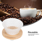 AUNMAS Glass Coffee Dripper Pour Over, Reusable Paperless Filter Funnel - Image 5