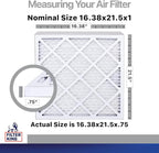 Filter King 16.38x21.5x1 Air Filter | 4-PACK | Carbon MERV 8 HVAC Pleated A/C - Image 2