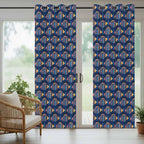 Fish Outdoor Curtains for Patio Vintage National Wind Fish Blue Waterproof - Image 6