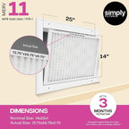 Simply 14x25x1 Air Filter, Merv 11, 6 Pack, - Image 3