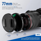 NEEWER 2 in 1 77mm Variable ND Filter ND2–ND32&CPL Filter No X Cross/30 Layer - Image 9