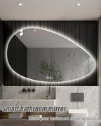 JSLJDM 500X500 mm Illuminated Backlit LED Bathroom Mirror, Wall Mounted - Image 2