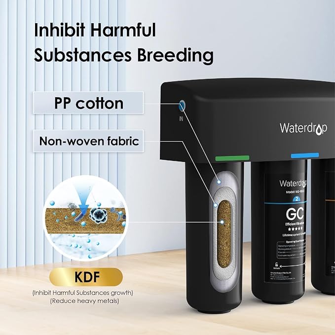 Waterdrop TSA 8 Layer Under Sink Water Filter System, Under Sink Water - Image 3