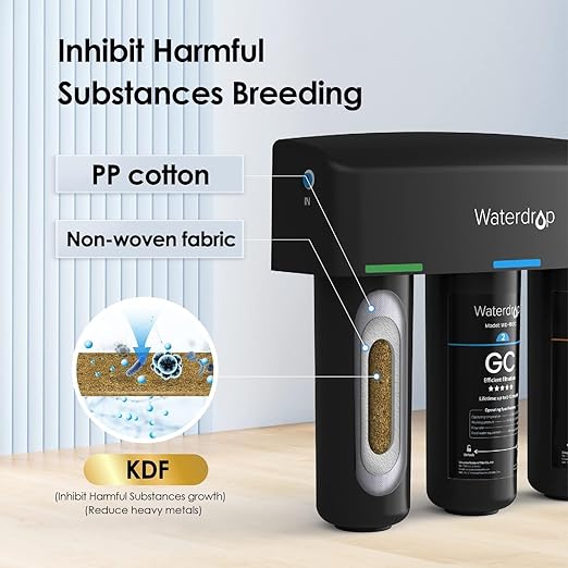 Waterdrop TSB 8 Layer Under Sink Water Filter, Bad Taste & Odor, - Image 3