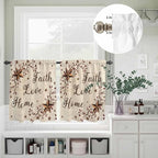 Kitchen Curtains Tiers and Valance Set of 3, Retro Country Stars Rustic - Image 8