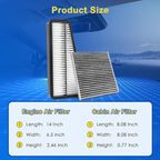 Cabin & Engine Air Filter Kit for 2005-2015 Tacoma 4.0L - Image 3
