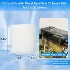 AQUANEAT 6-Pack Replacement Filter Sponge Pads, Aquarium Foam Insert Compatible - Image 2