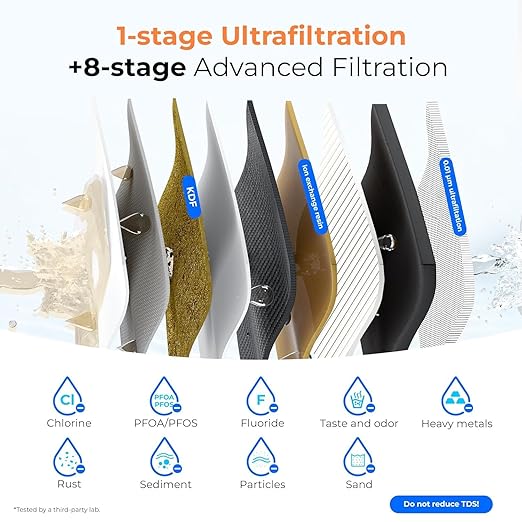 Waterdrop WD-TSA-UF 0.01 μm Ultra Filtration Under Sink Water Filter, Under - Image 3