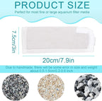 BOXOB 10pcs Aquarium Filter Media Bags, 100 Micron Extra Fine Media Filter - Image 2