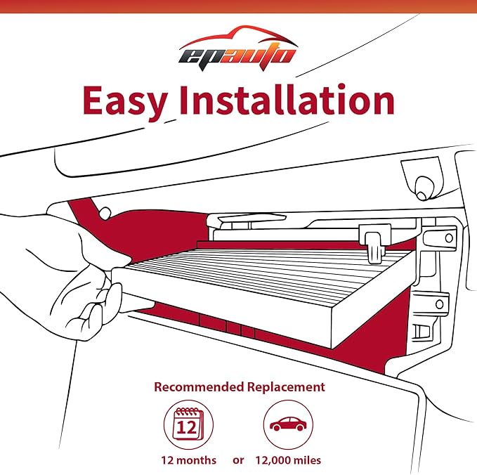 EPAuto CP002 Cabin Air Filter includes Activated Carbon, Replacement - Image 4