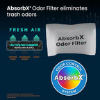 iTouchless Official AbsorbX 3-Pack Trash Can Odor Filter All Natural Activated - Image 3