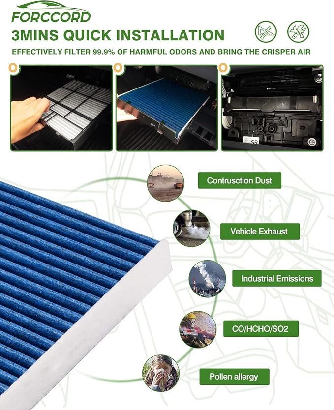 2 PACK HEPA Cabin Air Filter Fits - Image 6