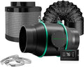 MARS HYDRO 6 Inch Inline Fan and Filter Kit, Duct Fan by MARSHYDRO