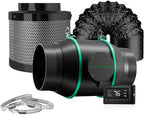 MARS HYDRO 6 Inch Inline Fan and Filter Kit, Duct Fan by MARSHYDRO