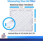 Filter King 14x25x2 Air Filter | 6-PACK | MERV 8 HVAC Pleated A/C Furnace - Image 2