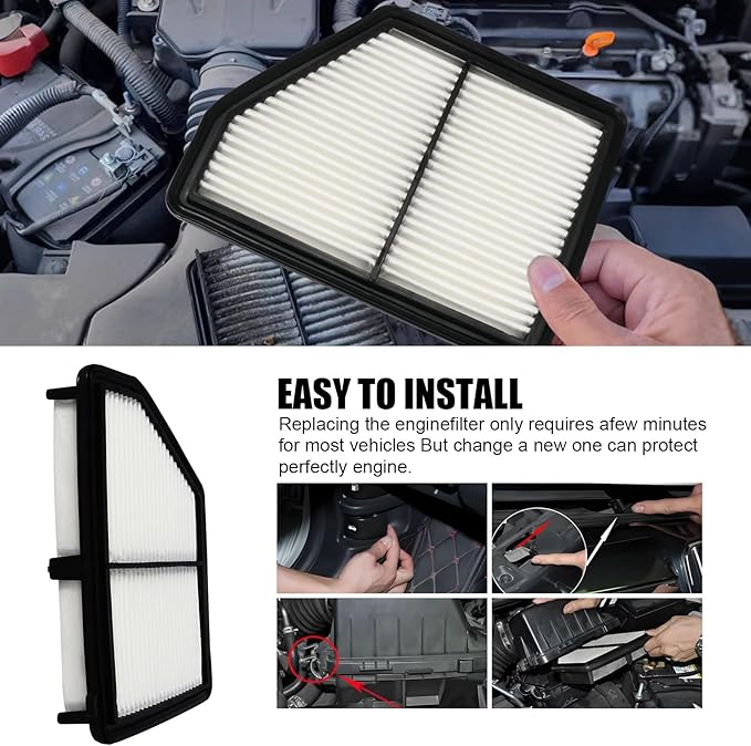 Engine Air Filter 17220-5BA-A00 Compatible - Image 5