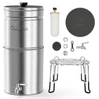 Culligan MaxClear 3 Gallon Gravity Water Filter System, Brushed Stainless-Steel - Image 6