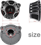 Motorcycle Air Filter Kit CNC Air Cleaner Turbine Intake System Fit - Image 7