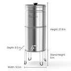 Culligan MaxClear 3 Gallon Gravity Water Filter System, Brushed Stainless-Steel - Image 8