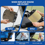 1Pcs Cabin Air Filter & 1Pcs Engine Air Filter Accessories Compatible - Image 6