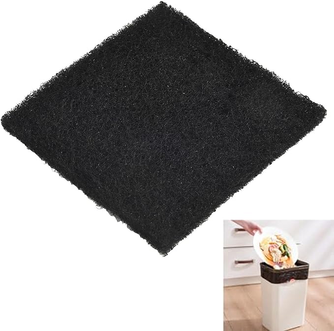 Activated Carbon for Compost Bins, Square 8x8x0.5 cm, Replaceable Compost Bin - Image 7
