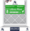 MervKing 20x20x2 Air Filter Actual Size: 19.7" x 19.7" x 1.75" MERV 8 MPR by MervKing