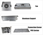 Vertical Laminar Dust Free Room Bench Double Use 70.86x23.62in Flow Hood Air - Image 7
