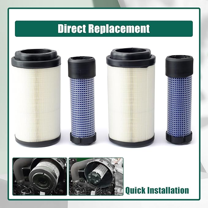 YUXIVCNE 2Pcs LVU34503 LVU34504 Primary & Secondary Air Filter Compatible - Image 6