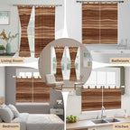 Brown Western Bedroom Curtains 72 Inch Length, Window Curtains Tab Top - Image 7