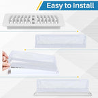 Zonon 12 Pcs 4 x 10 Inch Floor Register Trap Cover Vent Screen - Image 4
