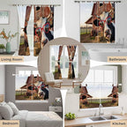 Farm Cows Bedroom Curtains 63 Inch Length, Window Curtains Tab Top, Farmhouse - Image 7