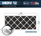 BNX TruFilter 14x30x1 MERV 12 Odor Defense AC Furnace Air Filter - Image 2