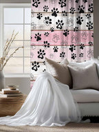 Sheer Curtains 72 Inches Long, Vintage Farmhouse Country Wooden Grain Privacy - Image 4