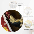Chicken Sunflowers Kitchen Curtains 36 Inch Length, Small Window Curtains Tab - Image 6