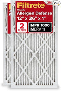 Filtrete 12x36x1 AC Furnace Air Filter, MERV 11, MPR 1000, Micro Allergen by Filtrete