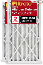 Filtrete 12x36x1 AC Furnace Air Filter, MERV 11, MPR 1000, Micro Allergen by Filtrete