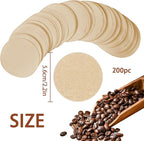CEYAZYE 200 PCS Round Coffee Filter Paper, 56 mm Disposable Coffee Filters - Image 3