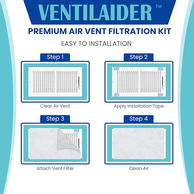 Vent Filter Set 20" x 84" Electrostatic Media + 126" of Tape - Image 3