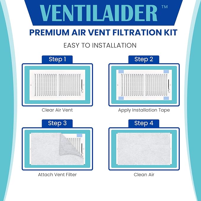 Complete Air Vent Register Filter Set Cut To Fit Any Size 16" x 60" & 50" - Image 3