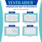 Complete Air Vent Register Filter Set Cut To Fit Any Size 16" x 60" & 50" - Image 3