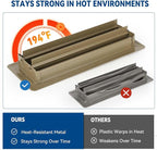 4" x 10" Floor Register Vent Covers 2-Pack, Walkable Powder-Coated Metal Vent - Image 6