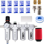 3/4" NPT Industrial Air Dryer for Compressor, 4 Stage Air Drying System by Jeogejin