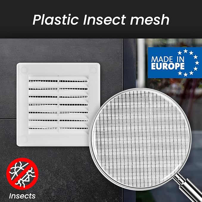 Repa Market 6 x 6 Inch White Square Air Vent Cover - Image 3