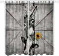 Funny Farm Animals Living Room Curtains 96 Inch Length, Window Curtains Tab Top by Unknown