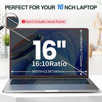 2Pack Magnetic 16 Inch Laptop Privacy Screen 16:10 Aspect Ratio, Removable - Image 4