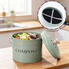 Compost Bin for Kitchen Counter, 1 Gallon Compost Bucket - Image 3