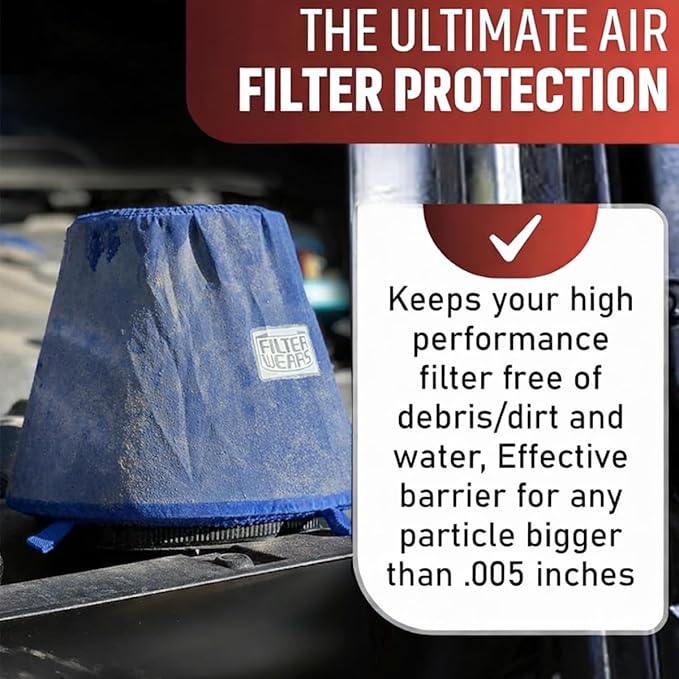 FILTERWEARS F154L Universal Water Repellent Cold Air Intake Pre-Filter - Image 7